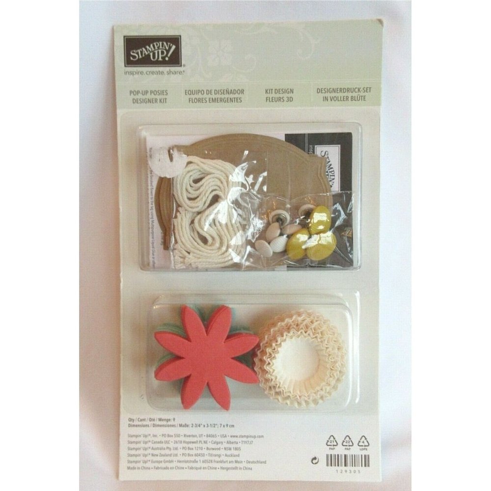 Stampin Up! POP-UP POSIES Designer Kit Sealed Flor